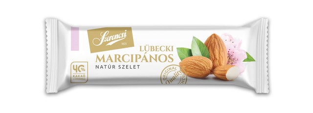 Szerencsi natúr marcipán szelet tejcsokoládéval 27g